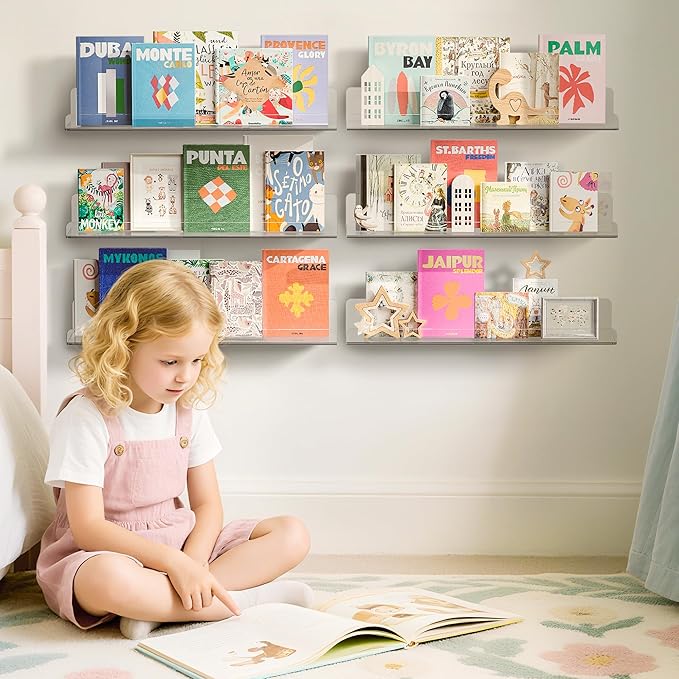 upsimples 6 Pack Acrylic Shelves