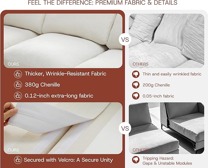 GRUSIGN 79'' Oversized Boneless Cloud Loveseat
