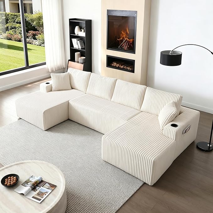 124" Oversized Sectional Couches