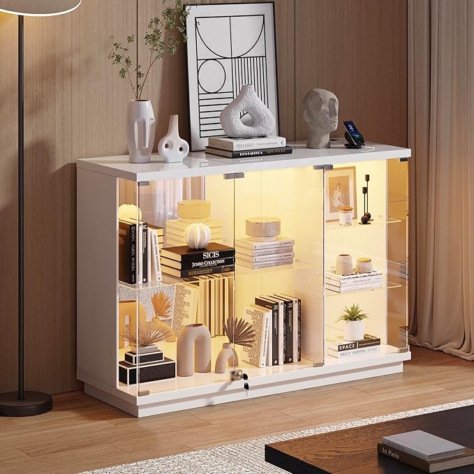 Lvifur Glass Display Cabinet