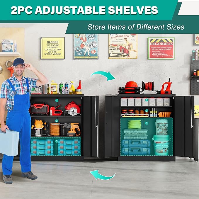 SISESOL 36 inch Metal Storage Cabinet