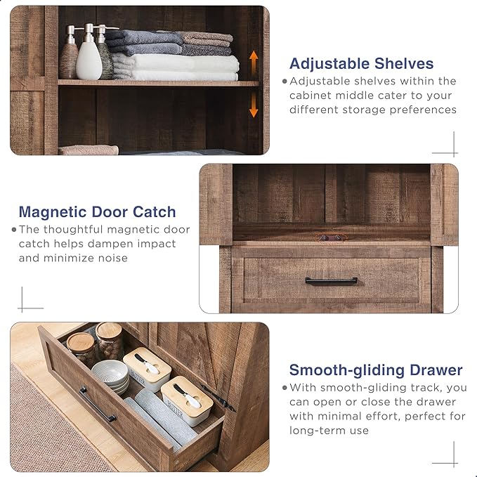 Farmhouse Kitchen Pantry Cabinet