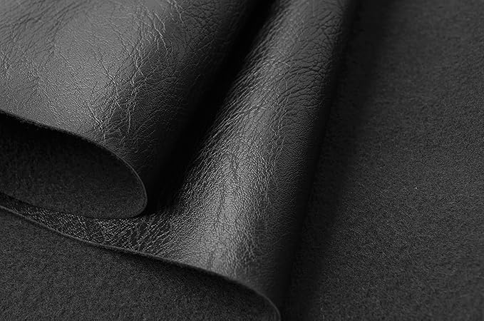 Wento Thick Half Yard Faux Leather Fabric Soft Skin Grain PU Leather