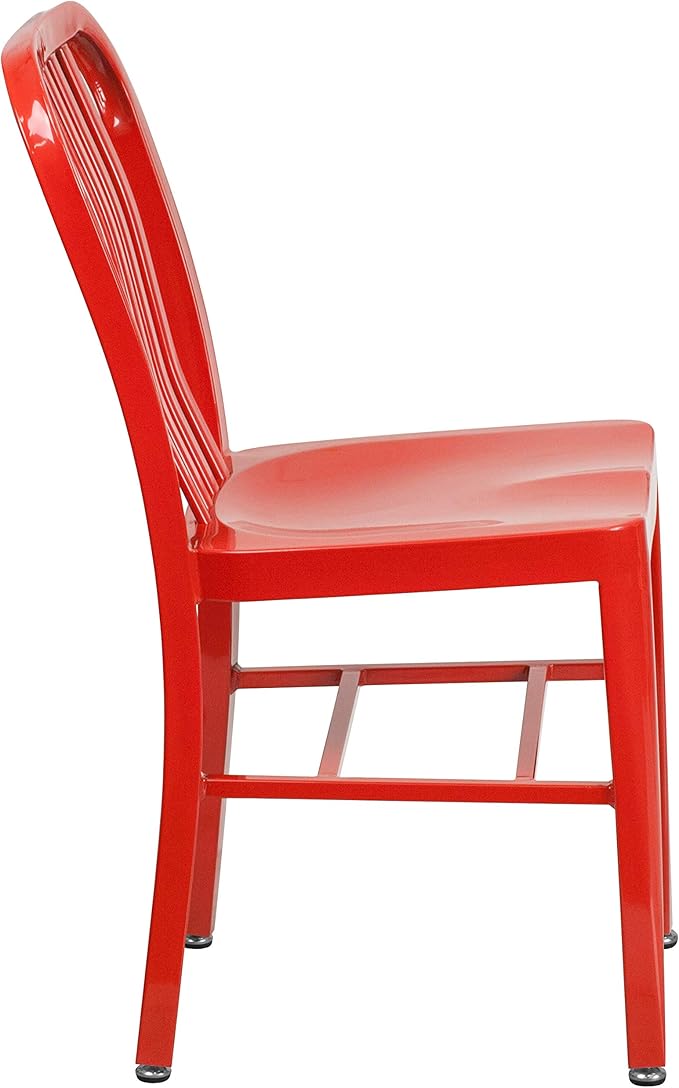 Flash Furniture Gael Indoor/Outdoor Modern Metal Dining Chairs,