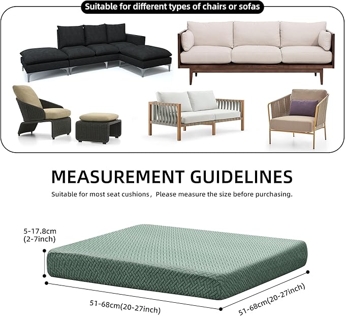 Outdoor Cushion Covers Set, Replacement