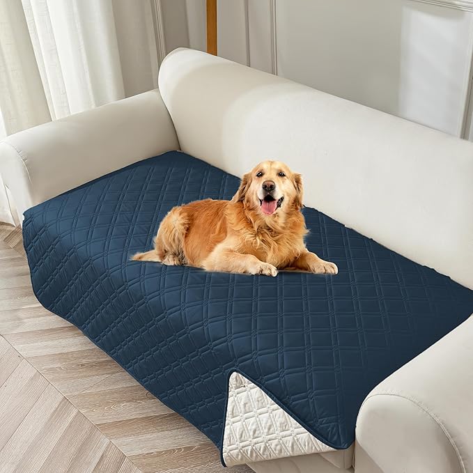 Genina Waterproof Couch Cover, Washable Anti-Slip 51 inch Loveseat Sofa Covers