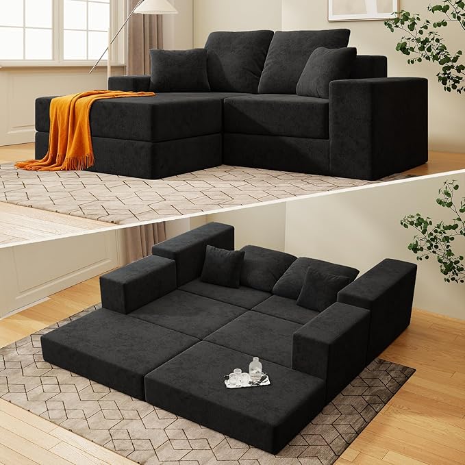 Cloud Modular Sectional Sofa, Comfy Boneless Couch