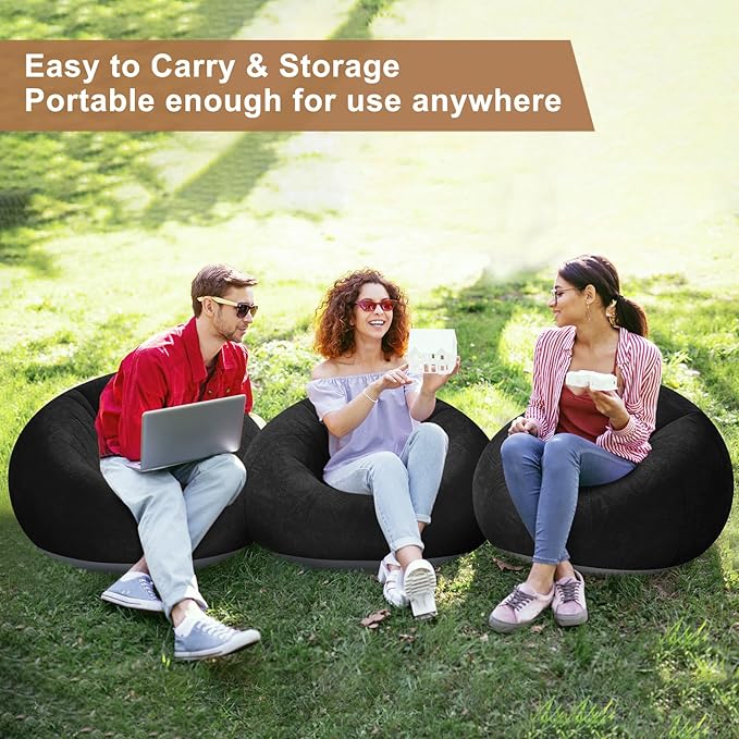 Realspring 6 9 12 Pcs Inflatable Bean Bag Chairs