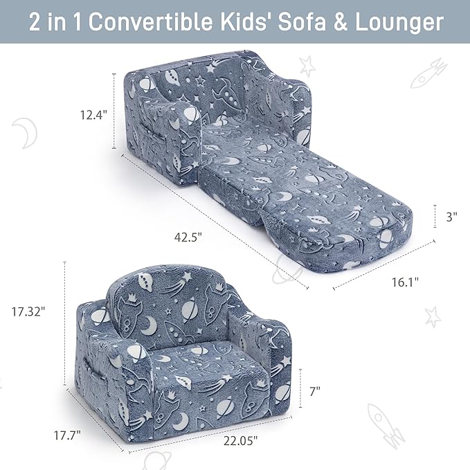 aodisman Thick Comfy Toddler Chair and Couch
