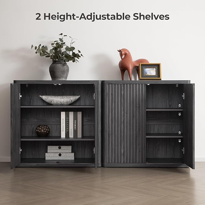 SICOTAS Buffet Cabinet with Storage 69.2" Sideboard Accent Modern Credenza with