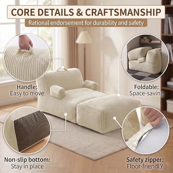 6FT Large Bean Bag Chair Lounger