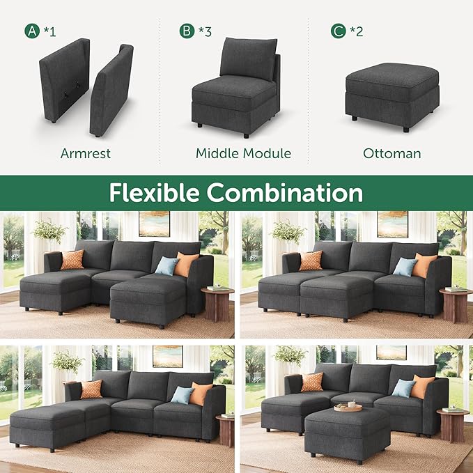 HONBAY Modular Sectional Sofa