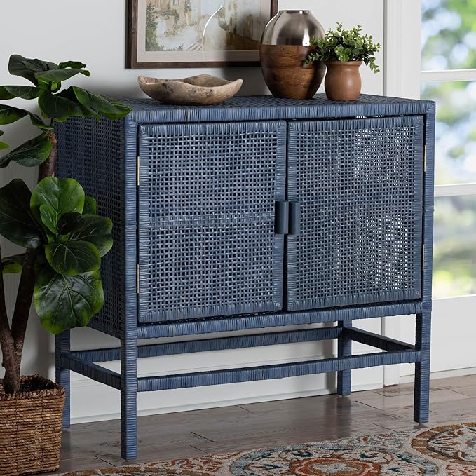 Bali & pari Vivan Natural Rattan Storage Cabinet