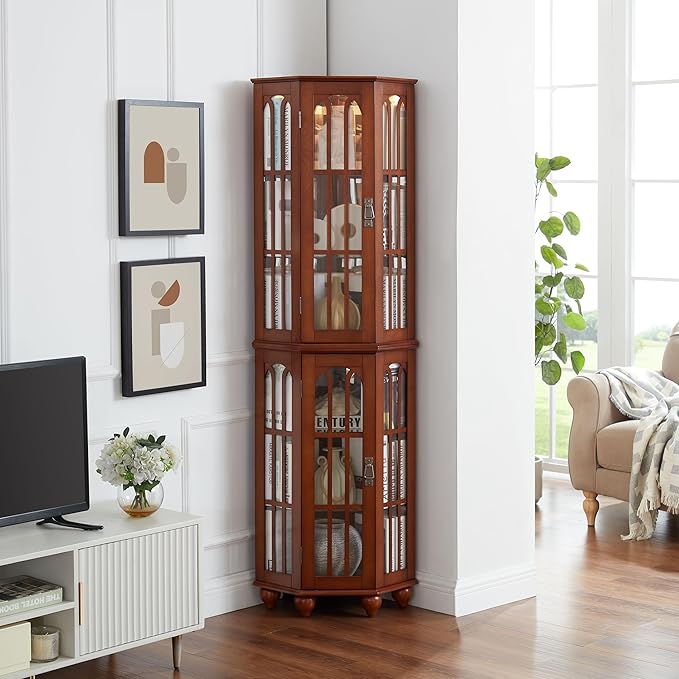 Glass Corner Display Cabinet