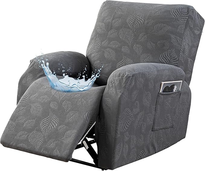 Gennia Recliner Chair Covers 3 Pieces Extra, Waterproof Jacquard Reclining