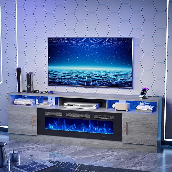 oneinmil 78" Fireplace TV Stand