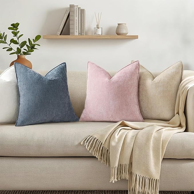 decorUhome Summer Couch Throw Pillow Covers 18x18 Set of 2, Decorative Soft