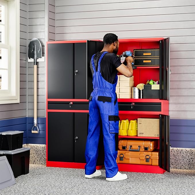 Yizosh Metal Garage Storage Cabinet