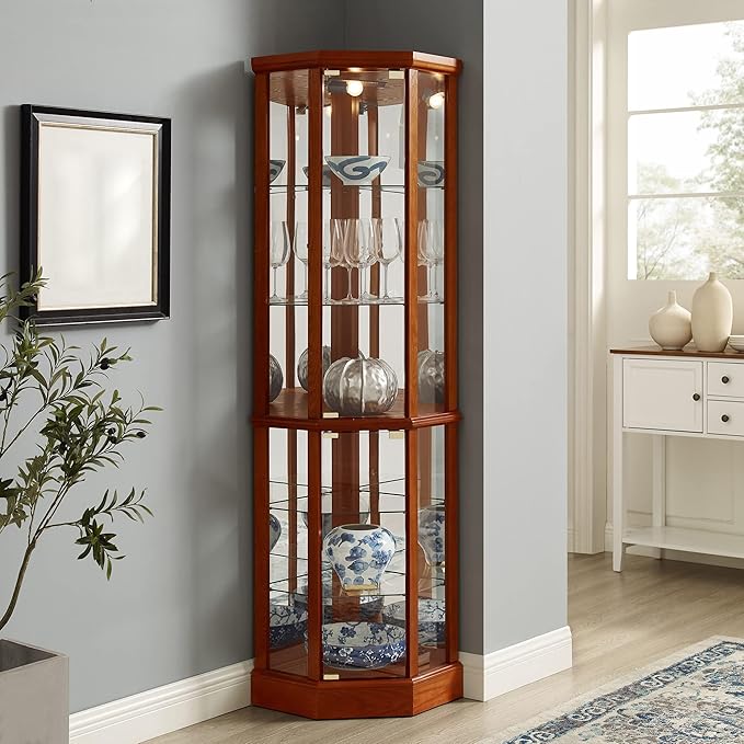 Glass Corner Display Cabinet