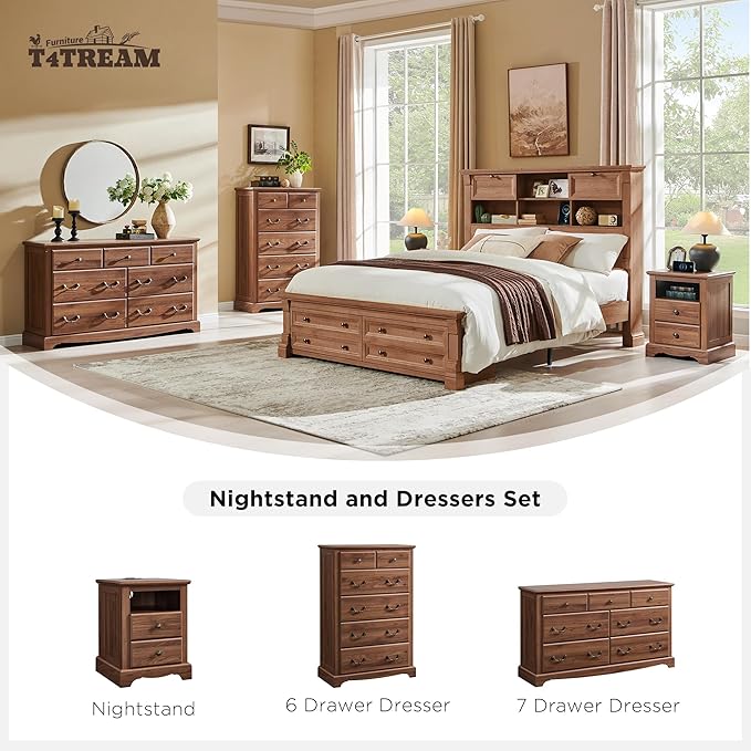 T4TREAM 48" Tall Drawers Dresser Chests