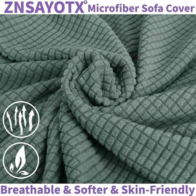 ZNSAYOTX Stretch Oversized Couch Cover Universal Sofa Covers