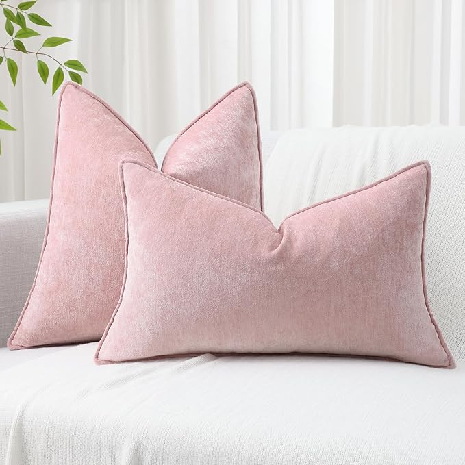 decorUhome Summer Couch Euro Sham Throw Pillow Covers 24x24 Set of 2,