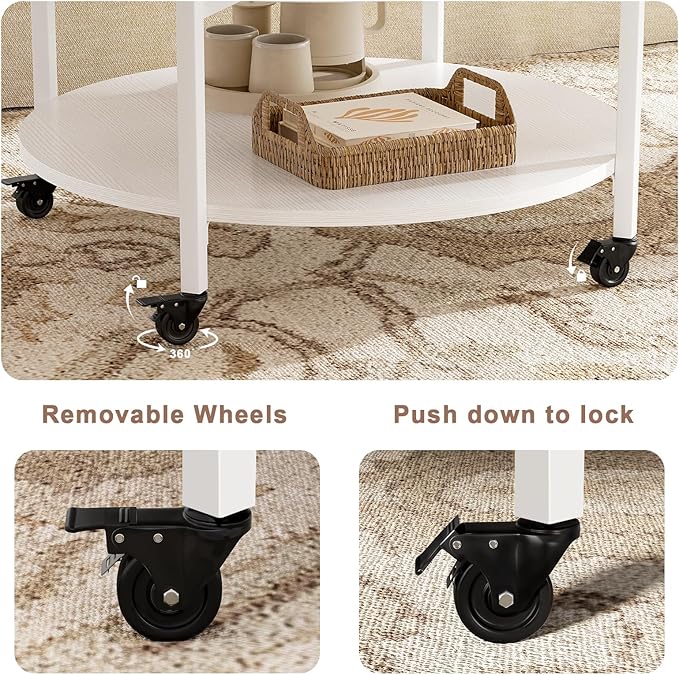 FABATO Round Lift Top Coffee Table
