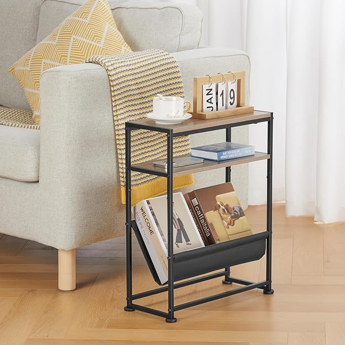 Narrow End Table for Small Spaces