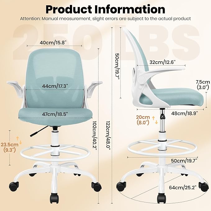 Primy Drafting Chair Tall Office Chair