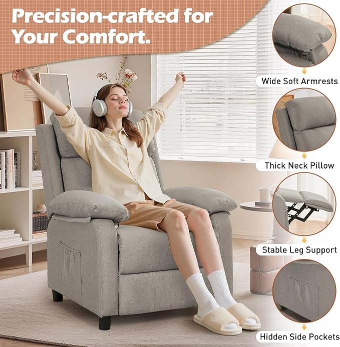 Korser Recliner Chair, Living Room Chairs