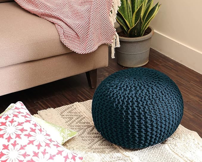 REDEARTH · Round Pouf Bean Bag Ottoman