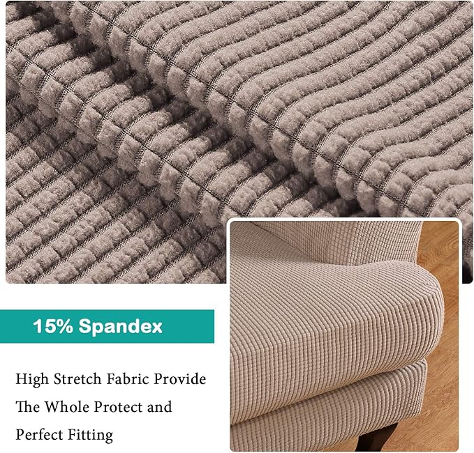Turquoize Wingback Chair Covers 2 Piece Wing Chair Slipcover Stretch Slipcovers
