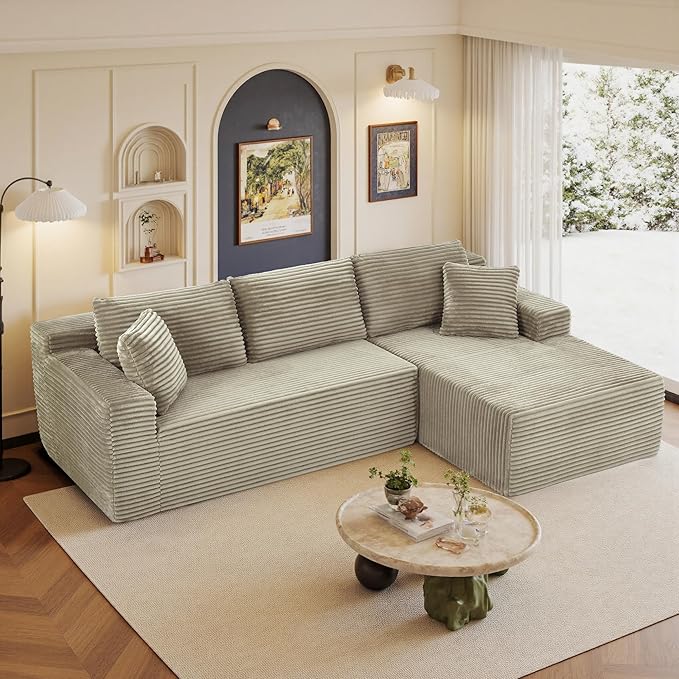 96" Sectional Couches for Living Room Cloud Couch Sofa