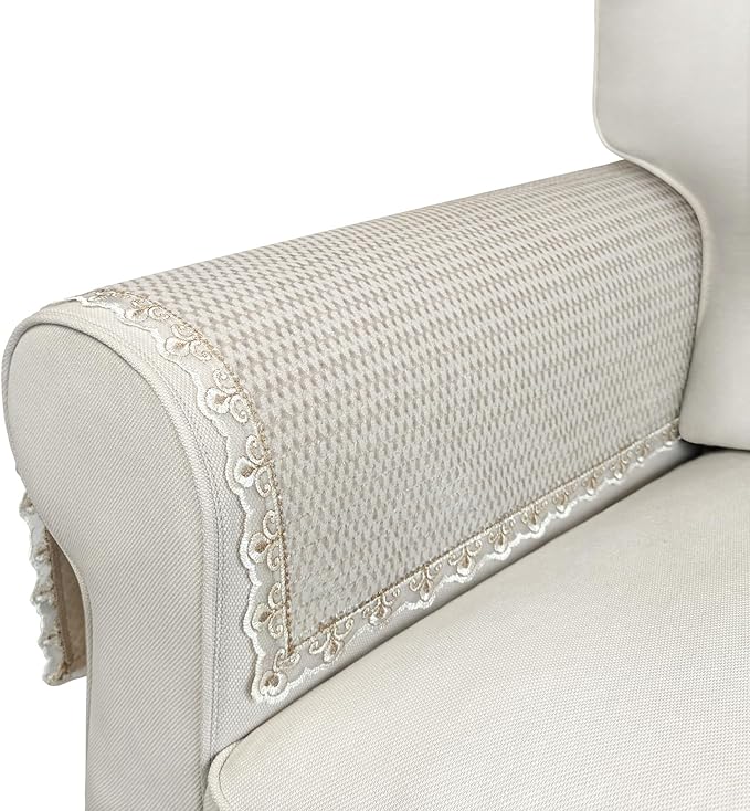 Velvet Couch Arm Covers