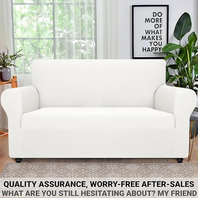 ZNSAYOTX Super Stretch Couch Cover Love Seat Sofa Covers