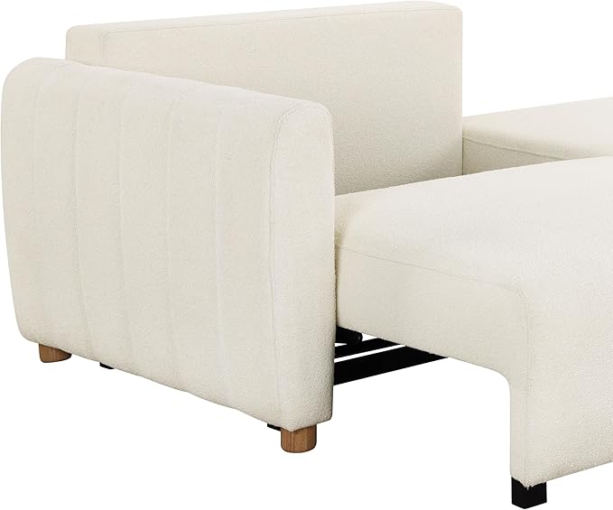 Serta Galway 91.7" Convertible Sleeper Sofa, Queen Size, Wall-Hugging