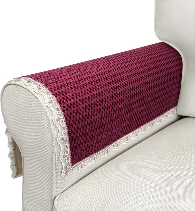 Velvet Couch Arm Covers