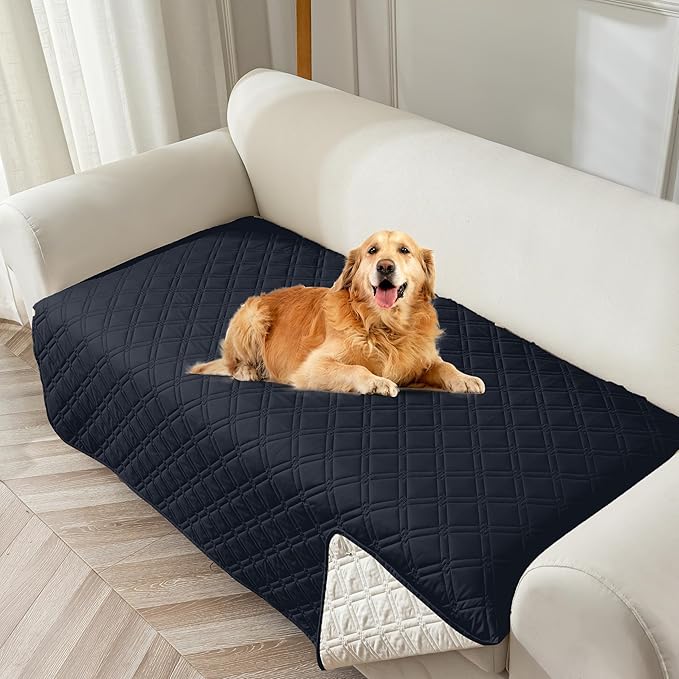 Genina Waterproof Couch Cover, Washable Anti-Slip 78inch Sofa Covers