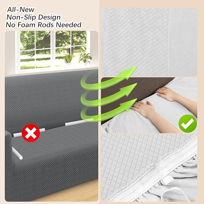 Arfntevss Stretch Sectional Couch Covers L Shaped Corner Sectional Sofa Cover