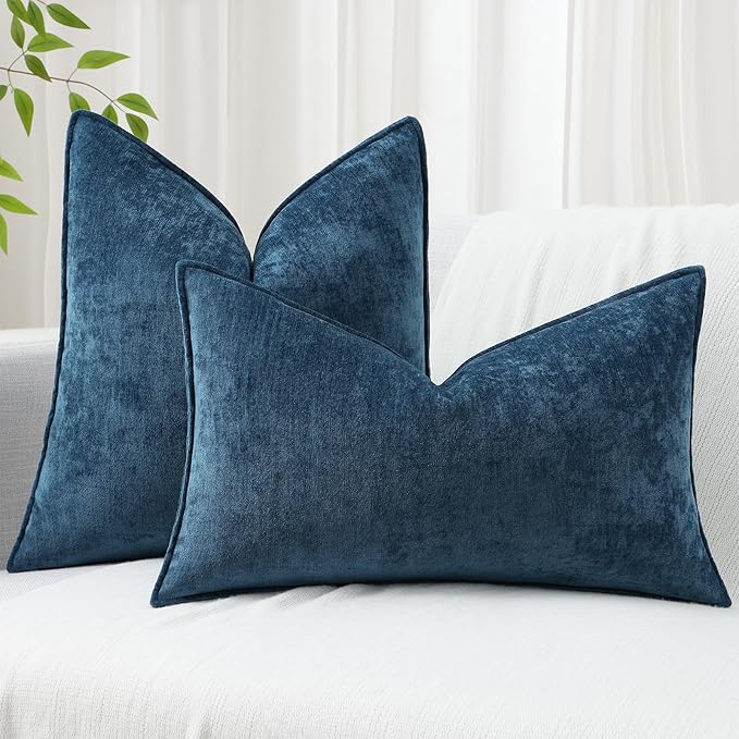 decorUhome Summer Couch Euro Sham Throw Pillow Covers 22x22 Set of 2,