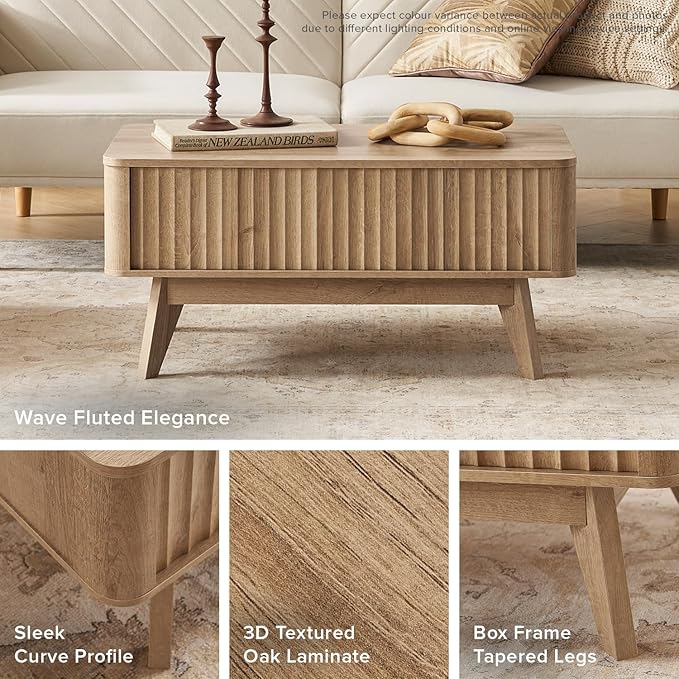 mopio Brooklyn Coffee Table, Lift Top Coffee Tables