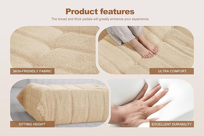 Bean Bag Pouf Ottoman, Foot Stool, Foot Rest