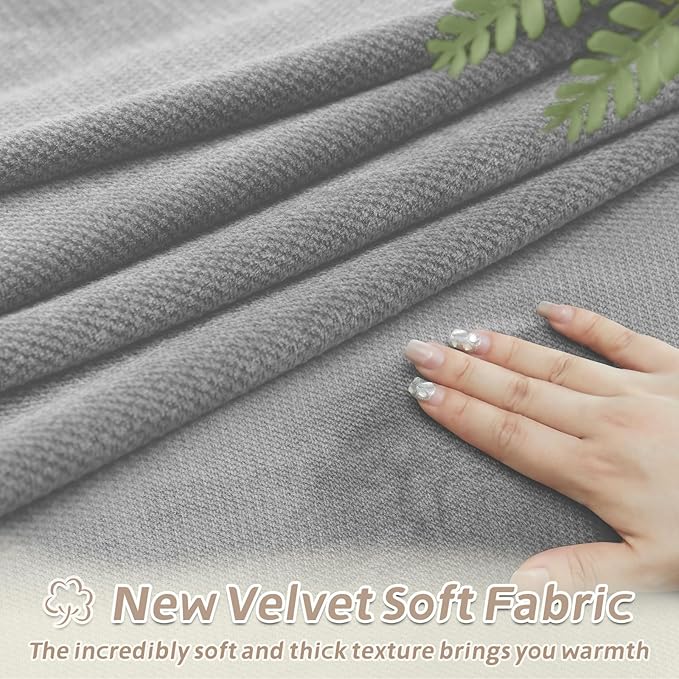 Arfntevss Sectional Recliner Couch Covers Velvet Washable Corner Sectional Sofa
