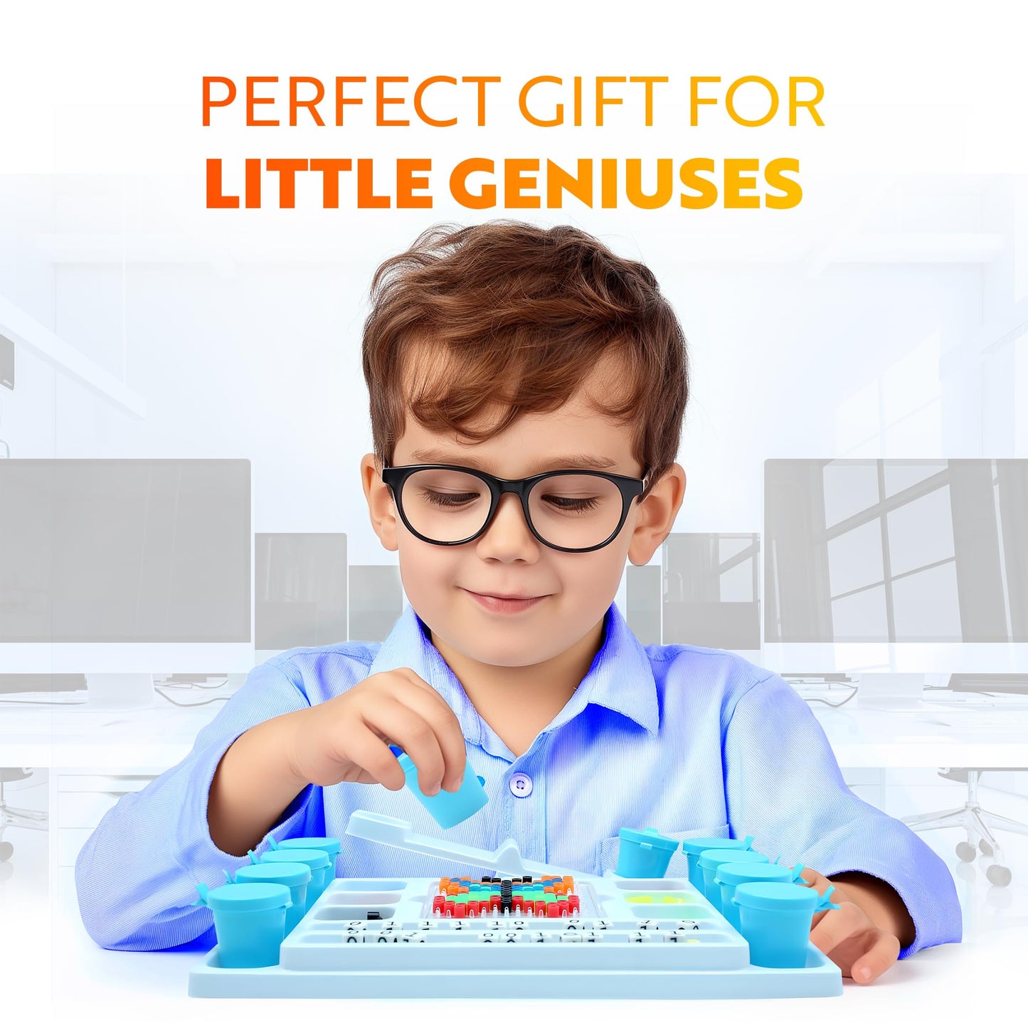 Playz My First Coding & Computer Science Kit - Learn About Binary Codes, Encryption, Algorithms & Pixelation Through Fun Puzzling Activities Without Using a Computer for Boys, Girls, Teenagers, Kids