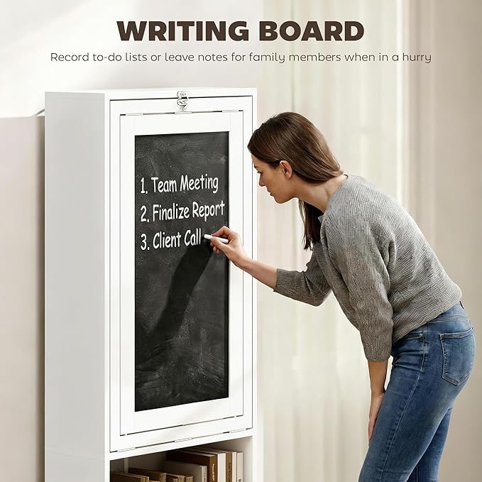 HOMCOM Foldable Convertible Writing Table, Wall Mounted Space-Saving Computer