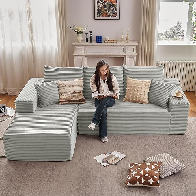 107.5" Cloud Sectional Couch