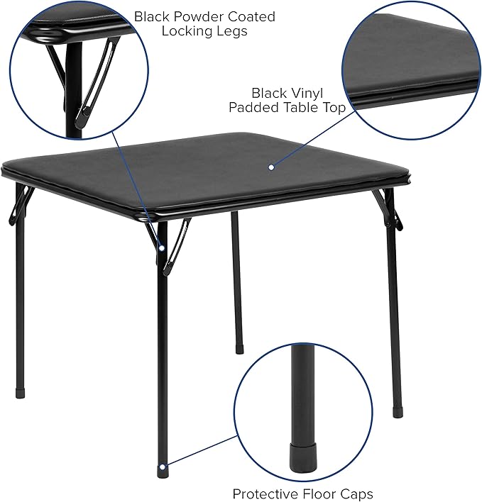 Flash Furniture Mindy Kids 3-Piece Folding Table and Chairs Set