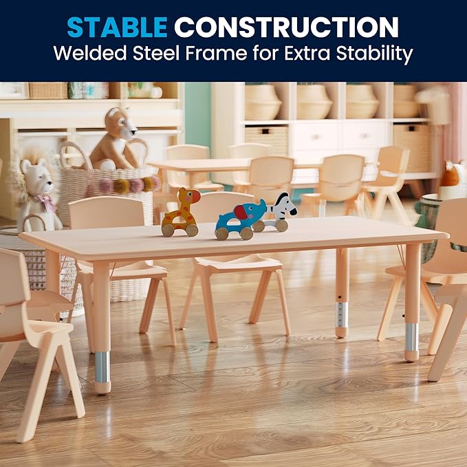 Flash Furniture Wren Adjustable Classroom Activity Table