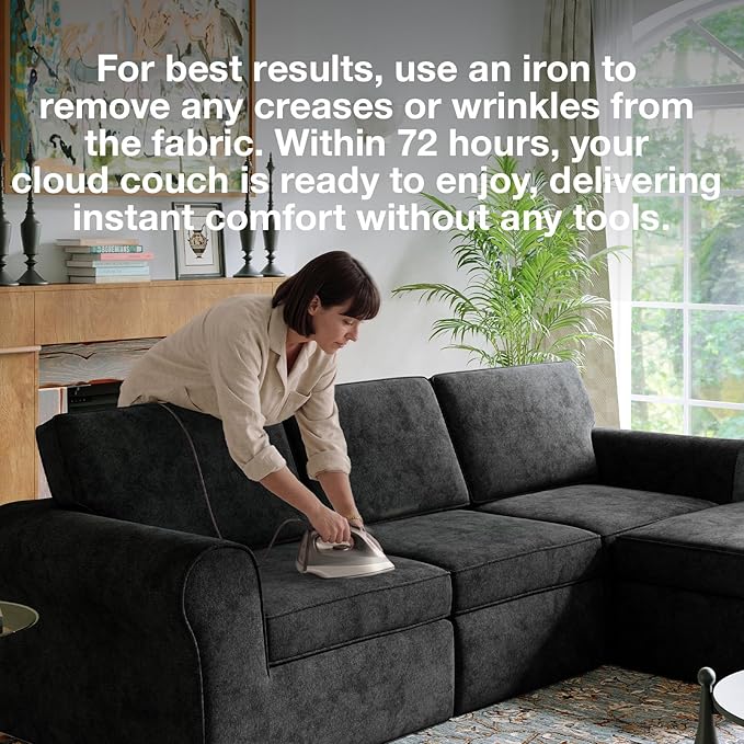 Novilla 138" Modular Sectional Sofa, Modular Sectional Couches