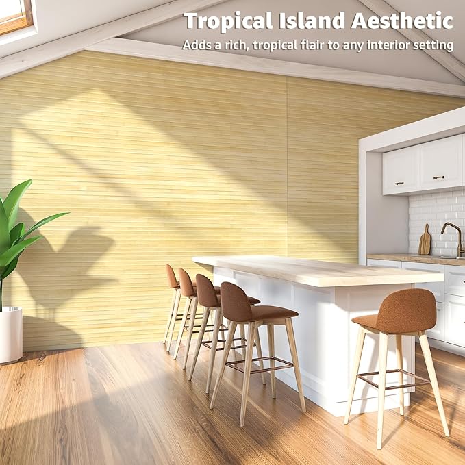 Art3d Natural Bamboo Wall Panel